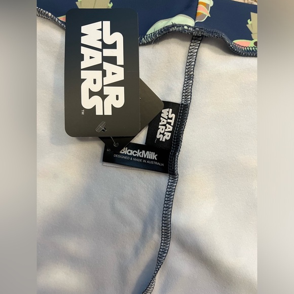 BM CHILD SHORTS SIZE SMALL NWT BLACKMILK STAR WARS GROGU BLACK MILK - Picture 3 of 6